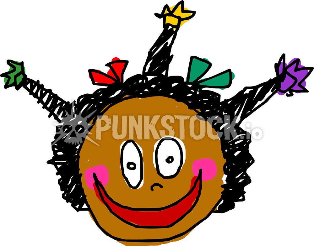 Kid sketch drawing vector graphic