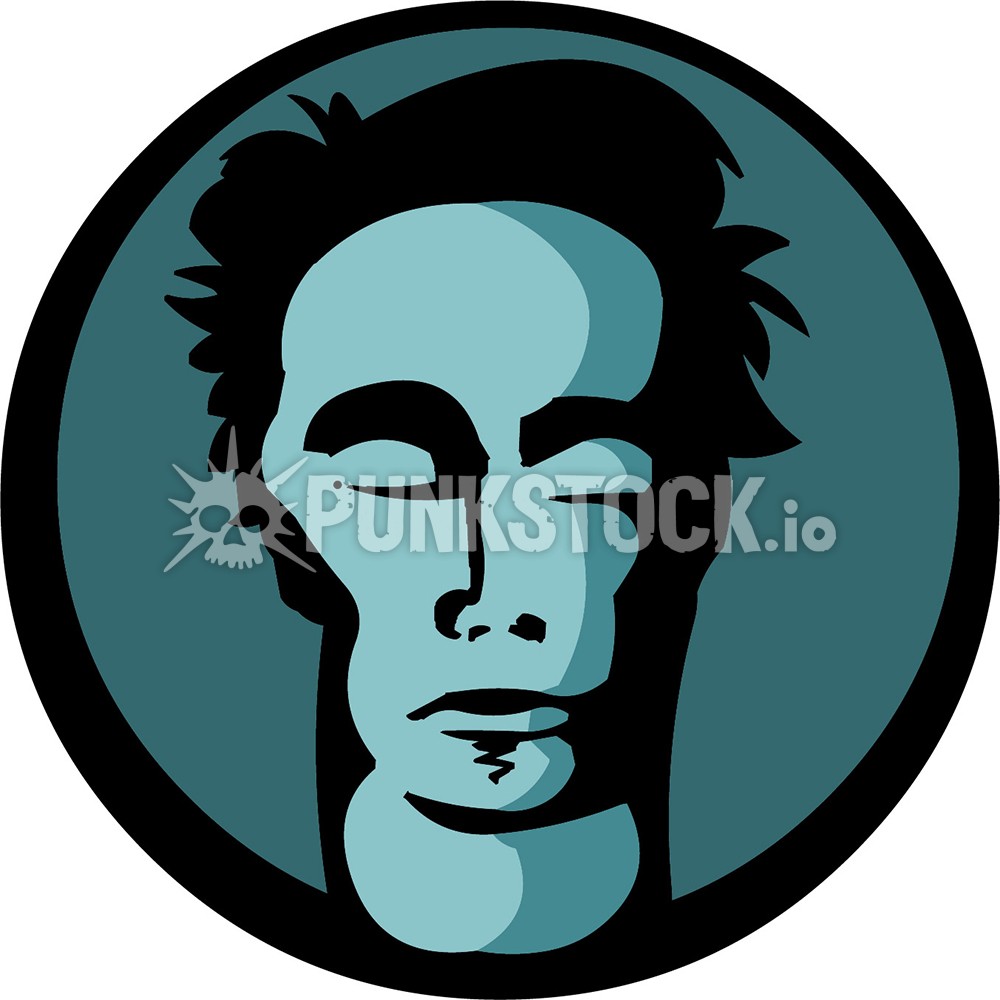 Man guy face vector graphic