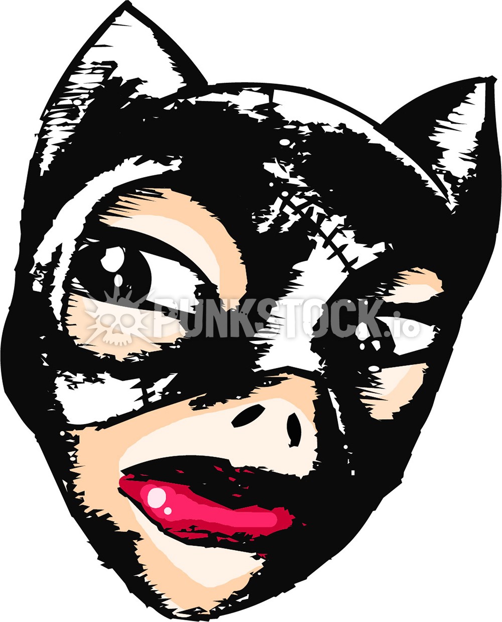 Catwoman cat woman superhero vector graphic