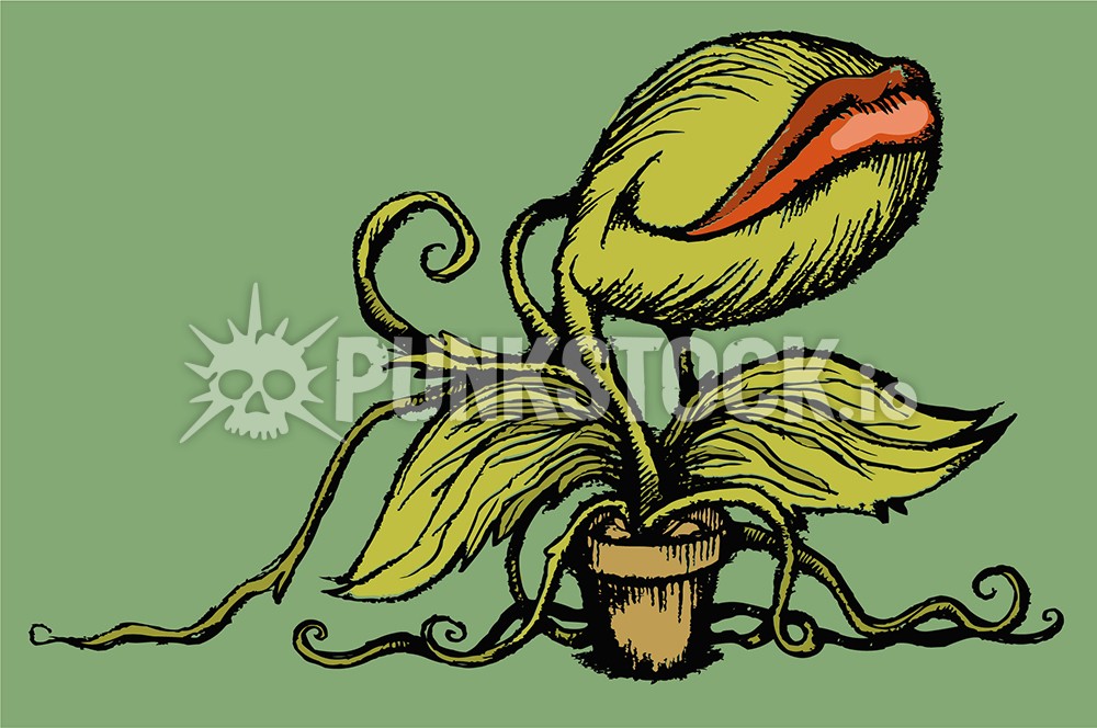 Little shop of horros audre 2 audrey ii vector graphic