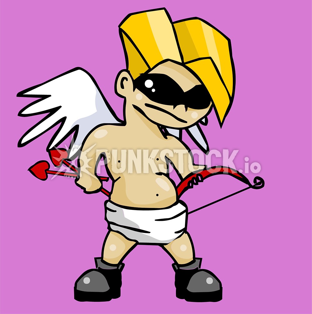 Angel kid cherub vector graphic