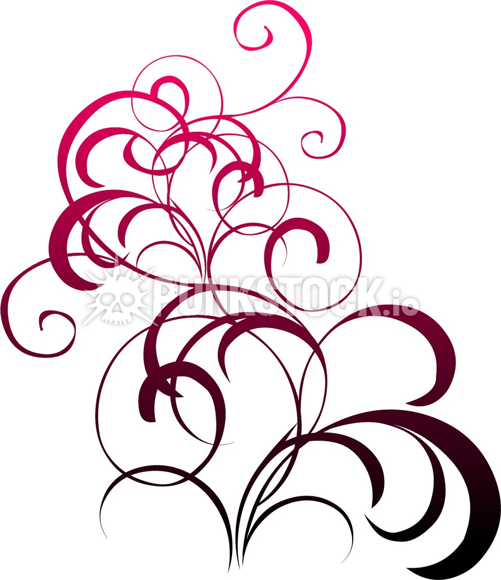 Ornamental flourish decorative flourish vector graphic
