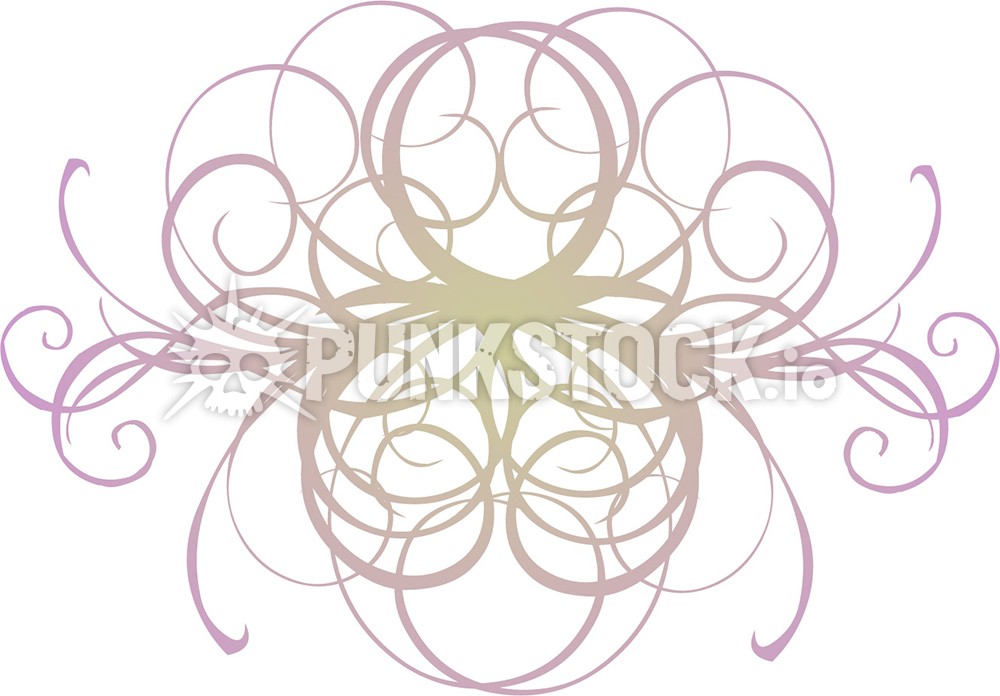 Ornamental flourish decorative flourish vector graphic