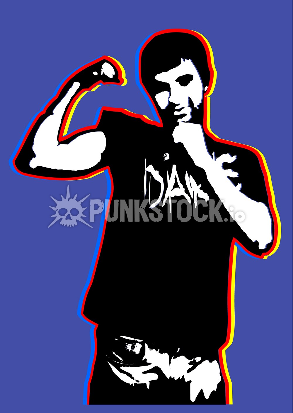 Flex flexing shane vector graphic