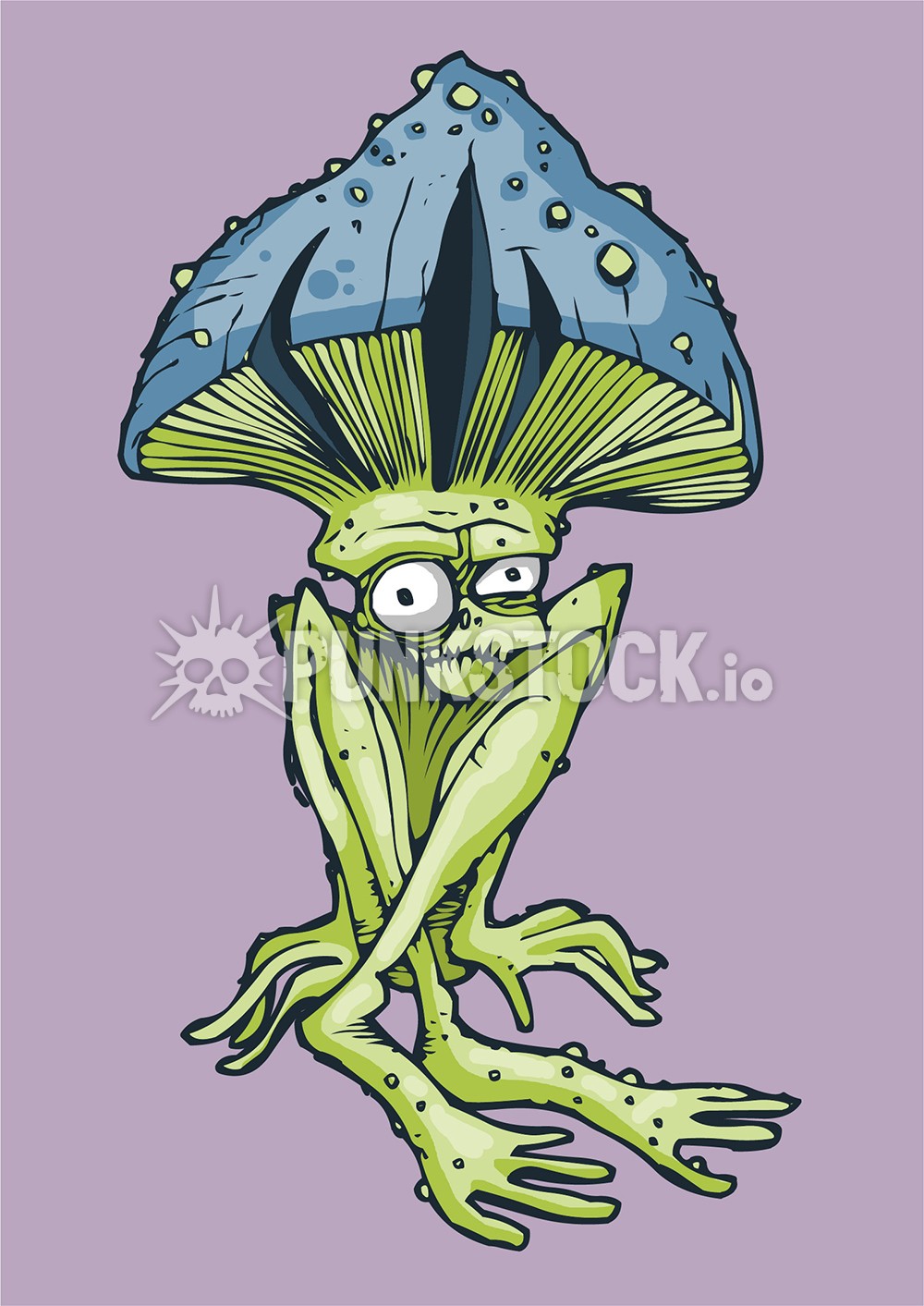 Mushroom boy toadstool vector graphic