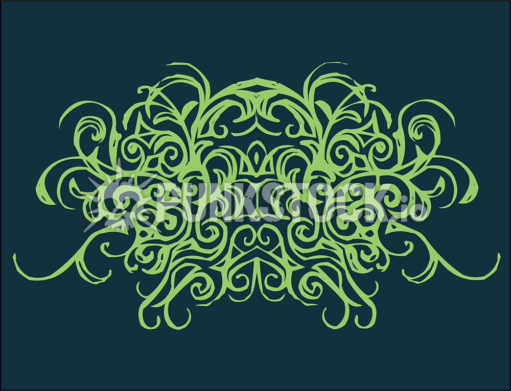 Ornamental flourish decorative flourish vector graphic