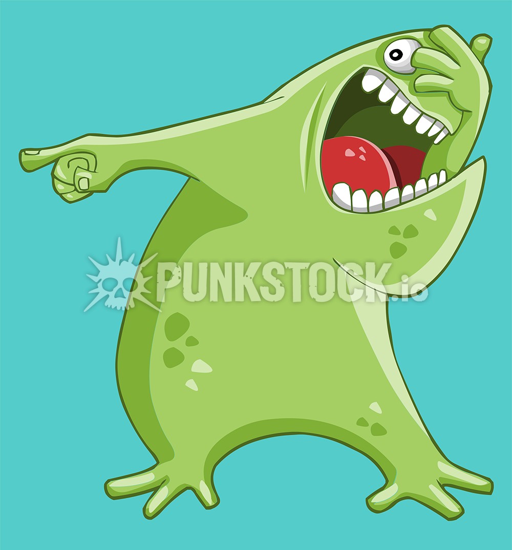 Green nude naked vector graphic