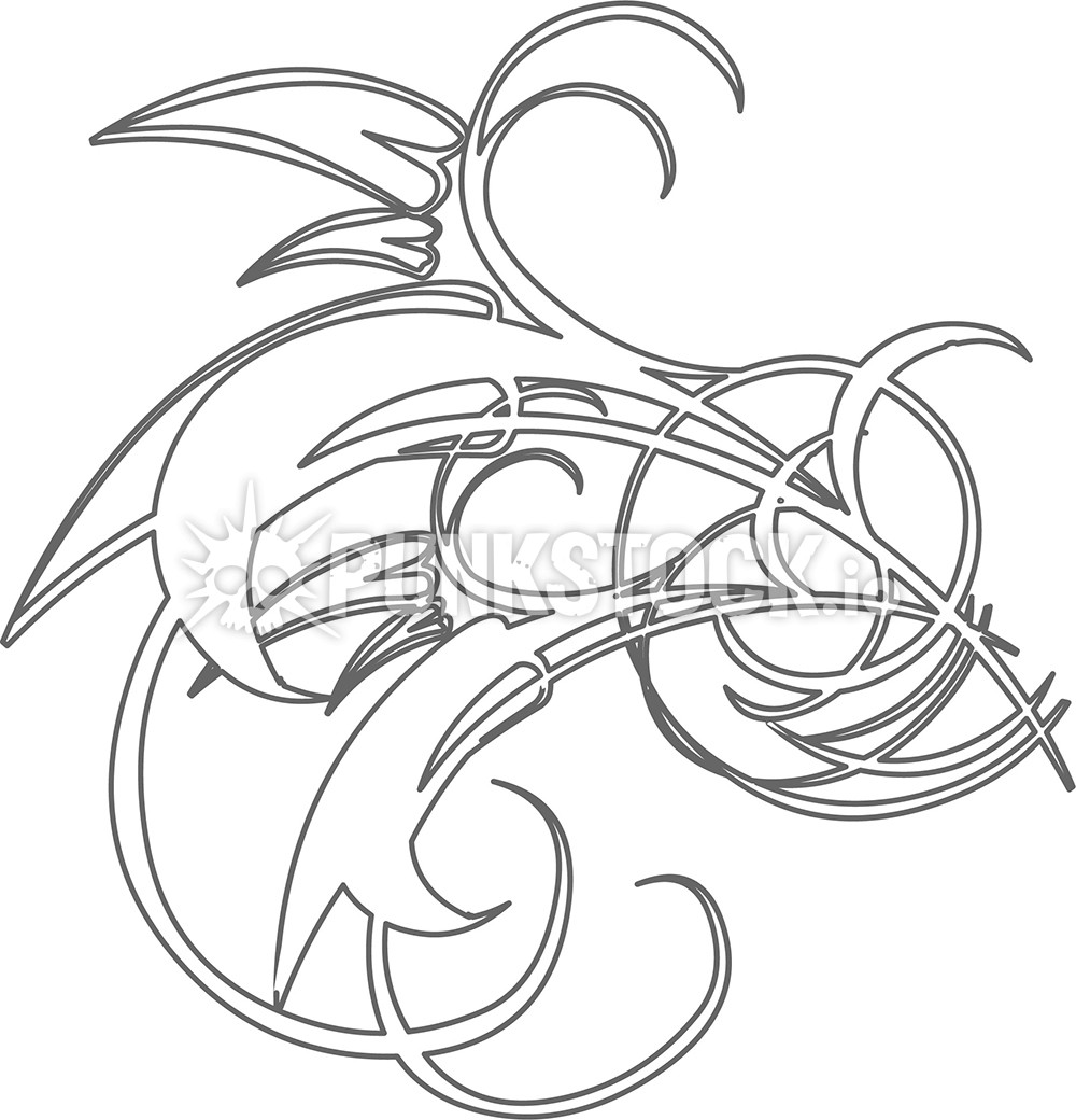 Ornamental flourish decorative flourish vector graphic
