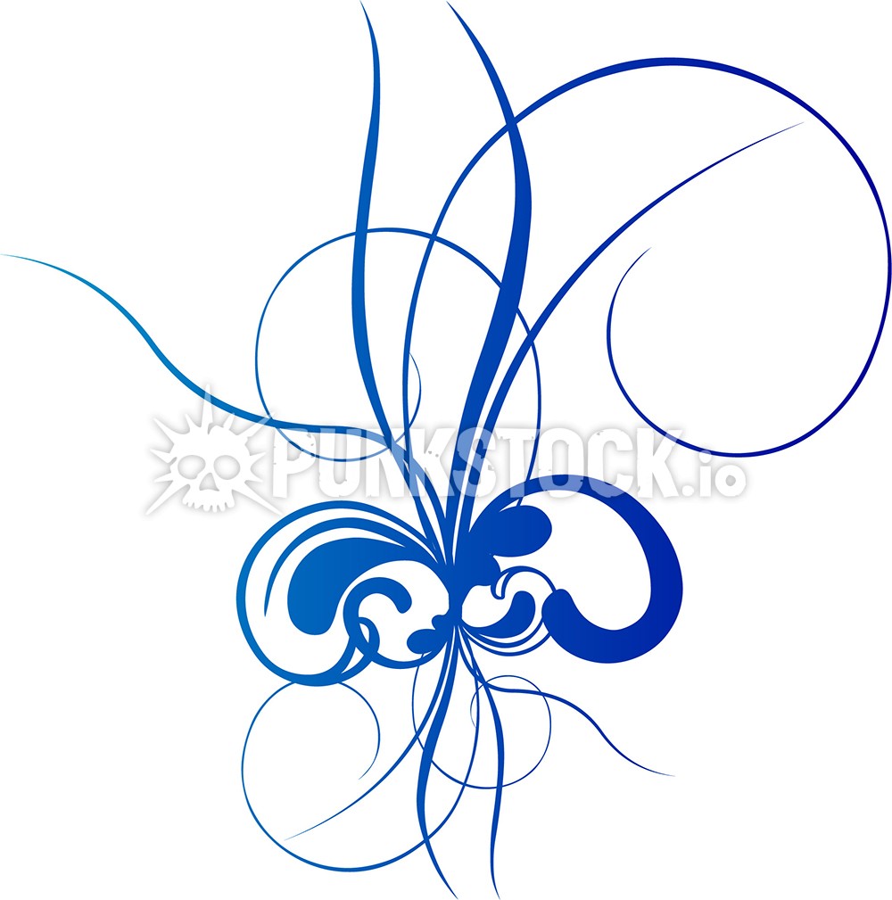 Ornamental flourish decorative flourish vector graphic