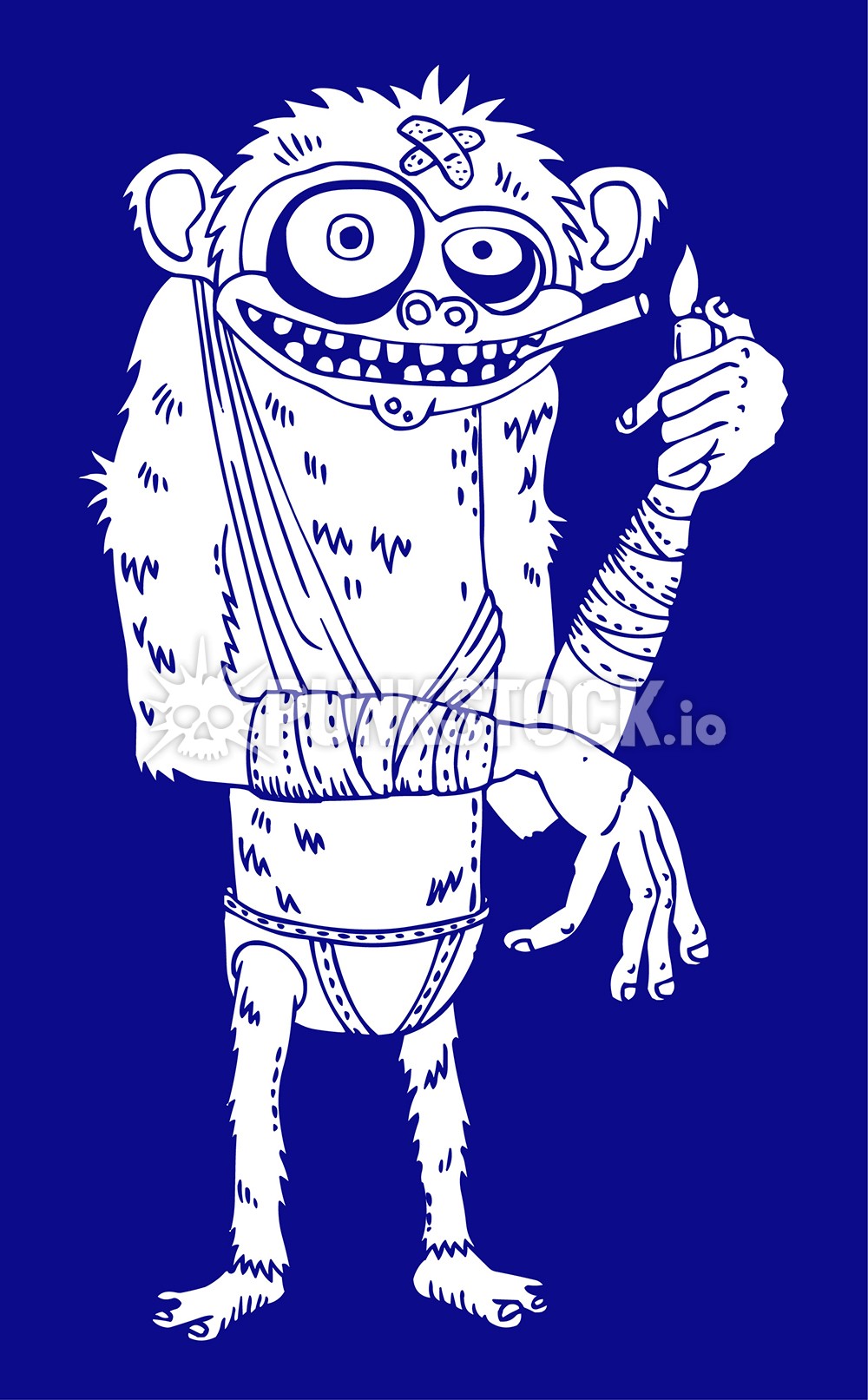 Monkey monkey man ape vector graphic
