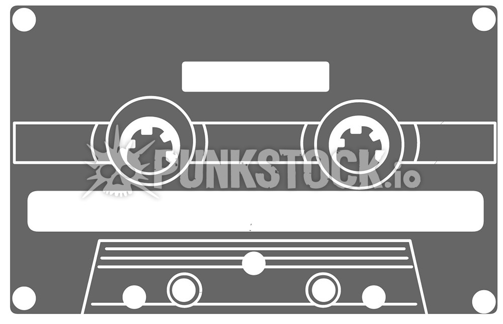 Tape cassette retro vector graphic
