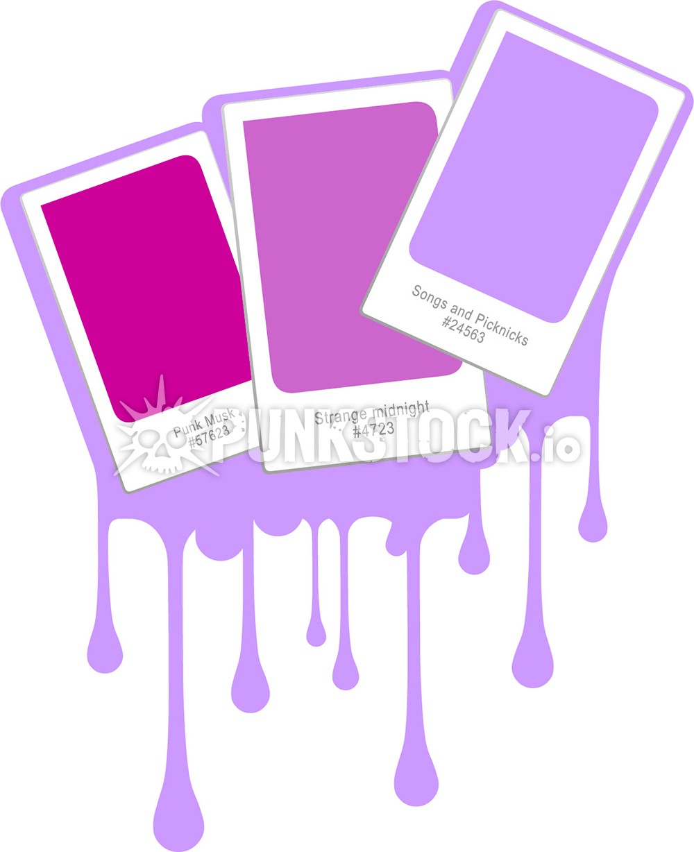 Paint swatch color vector graphic