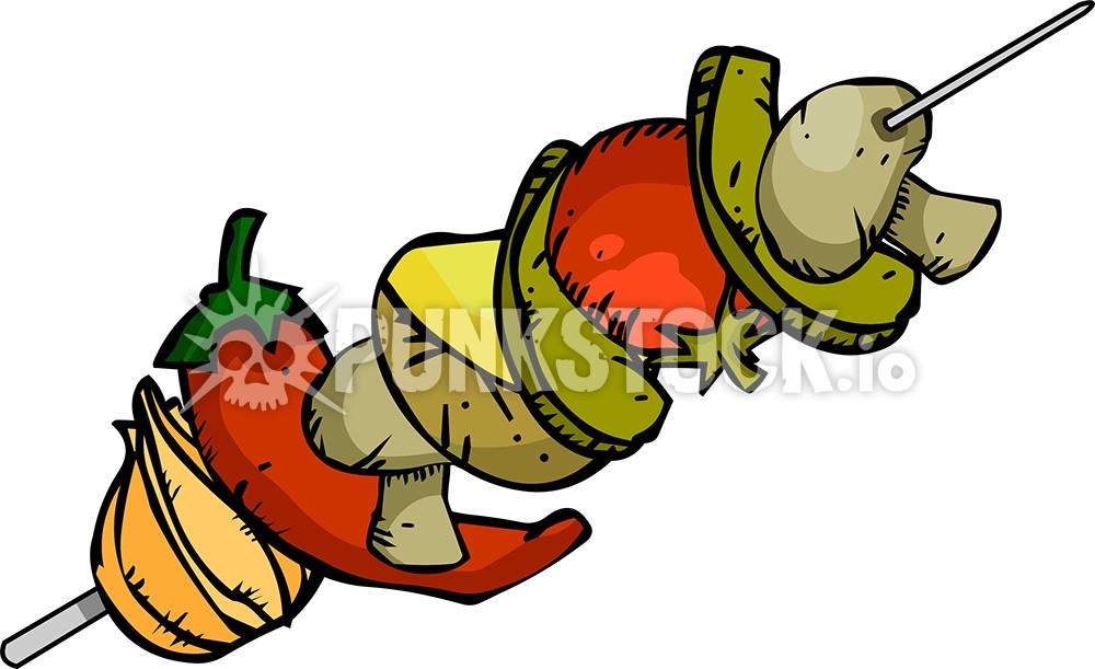 Kebab kebabs vector graphic