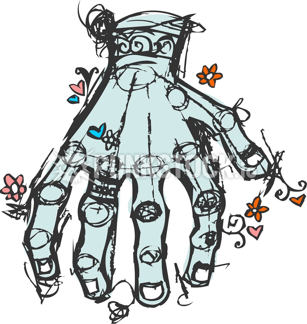 Hand hands finger vector graphic