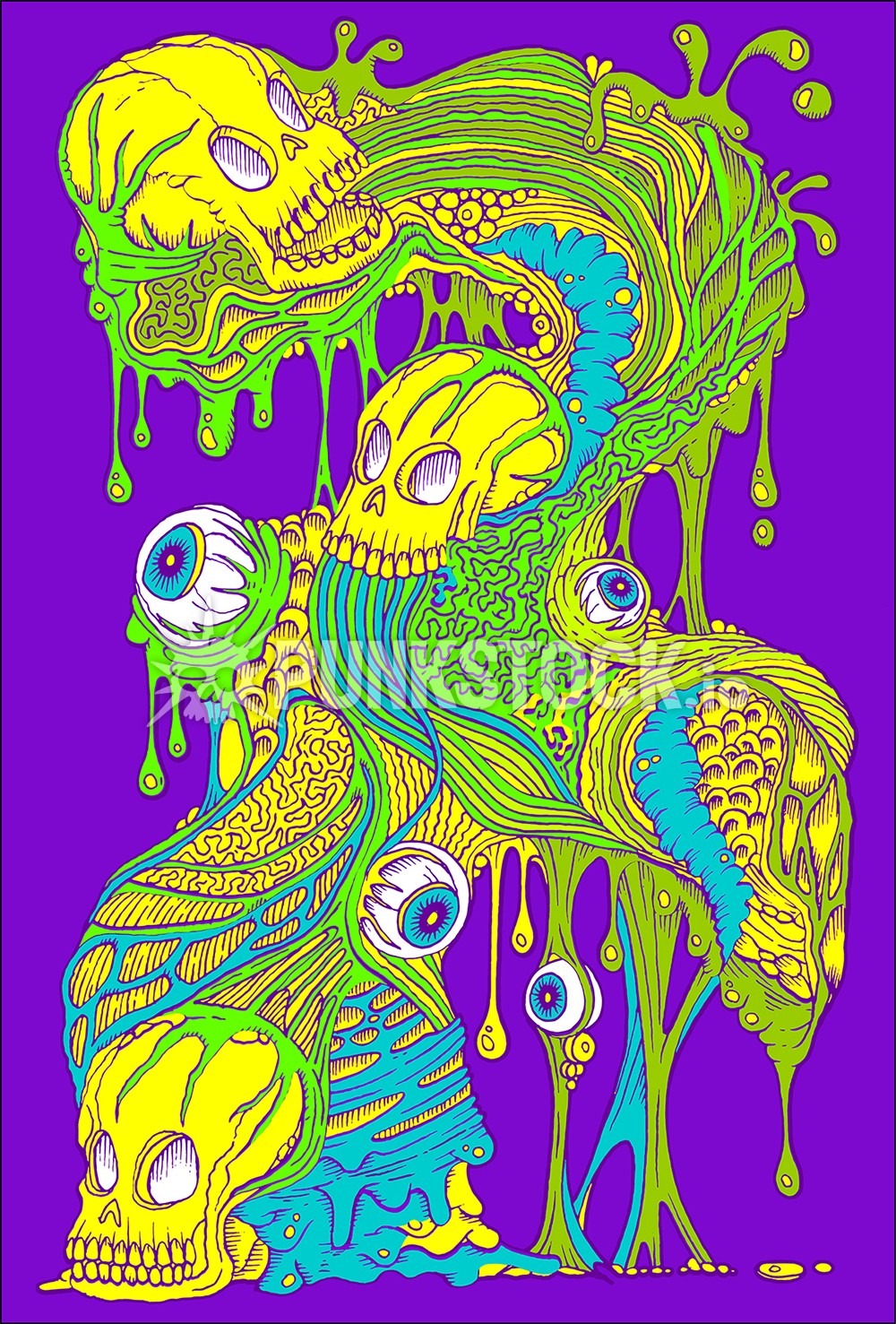 Grunge punk sludge vector graphic