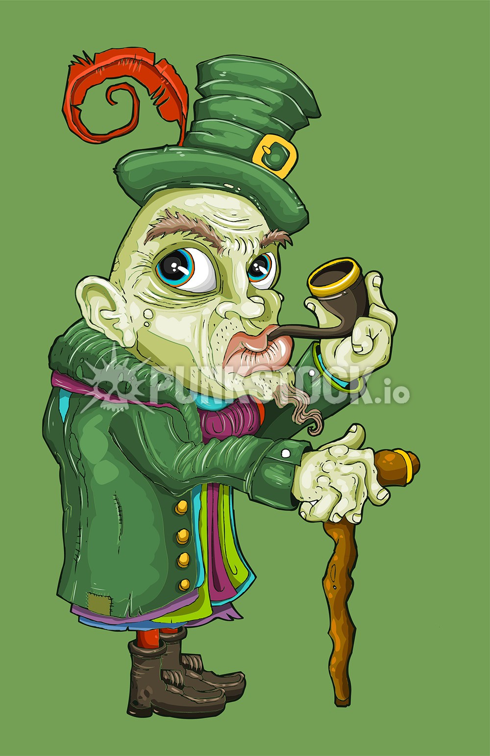 Leprechaun irish goblin vector graphic