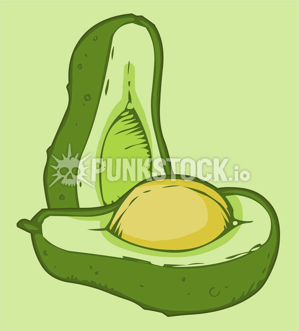 Avo avvo avocado vector graphic