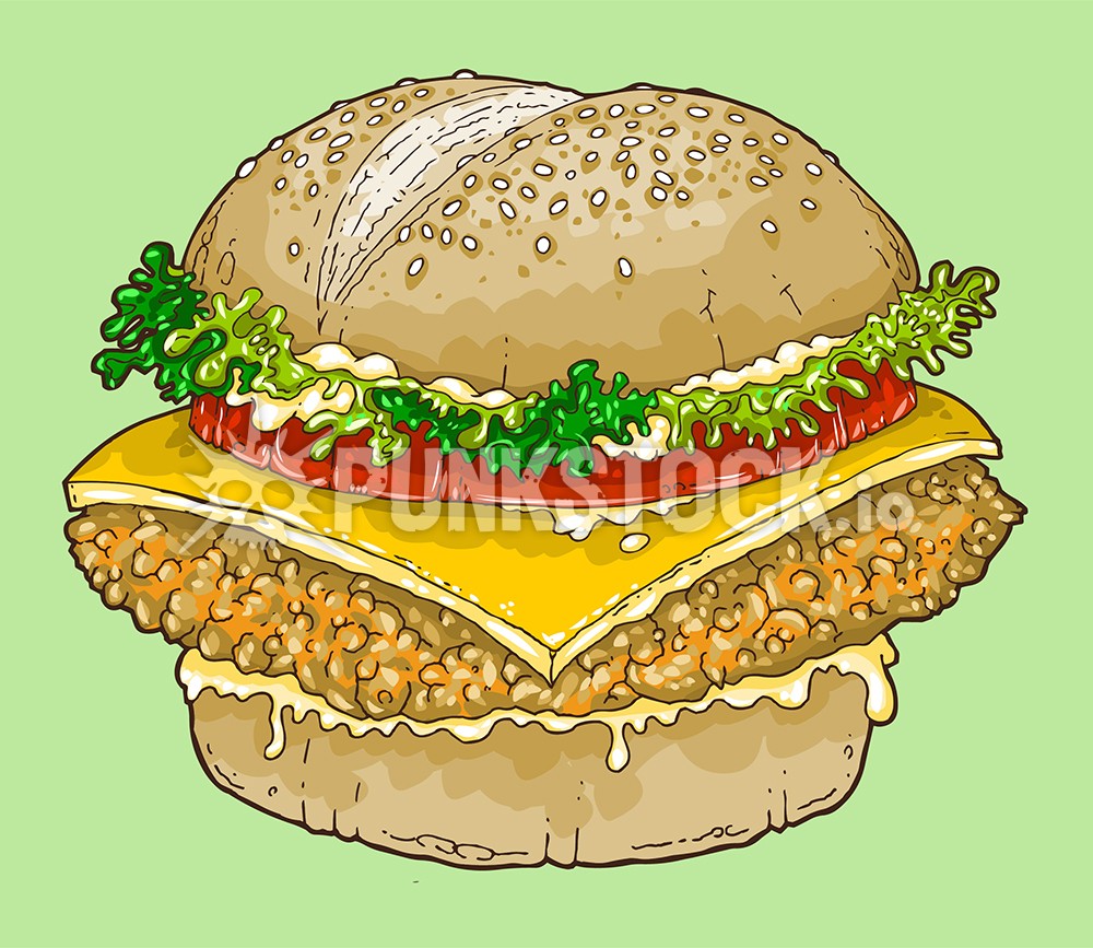 Burger burgers hamburger vector graphic