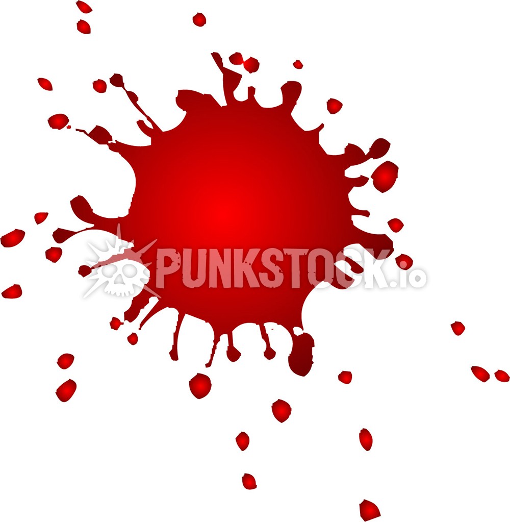 Blood red splat vector graphic