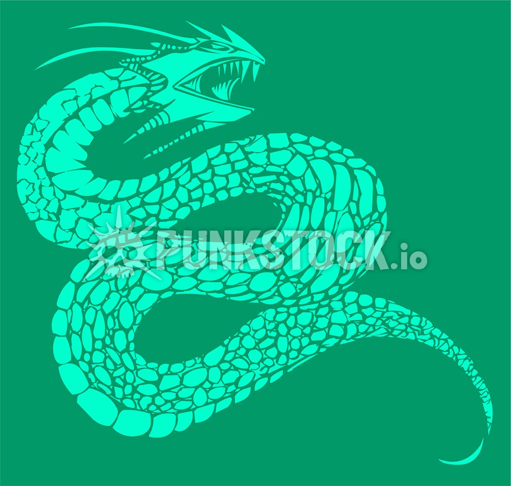 Snake snakes dragon vector graphic