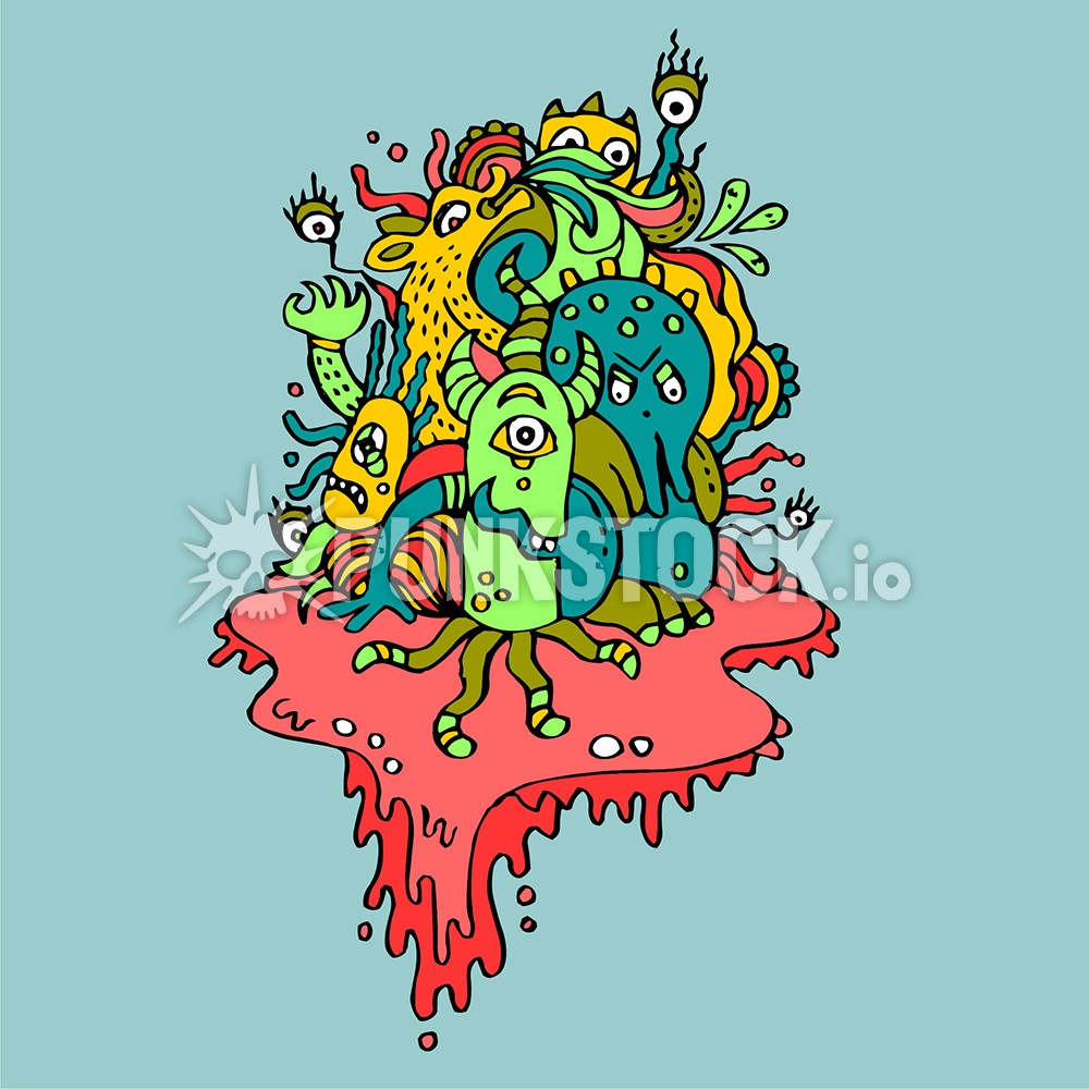 Goo slime slimy vector graphic