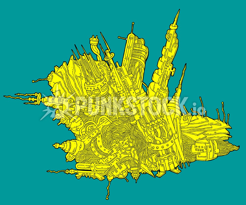 Line lines drawing vector graphic