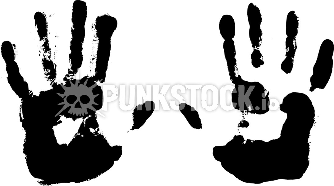 Hand print handprint vector graphic