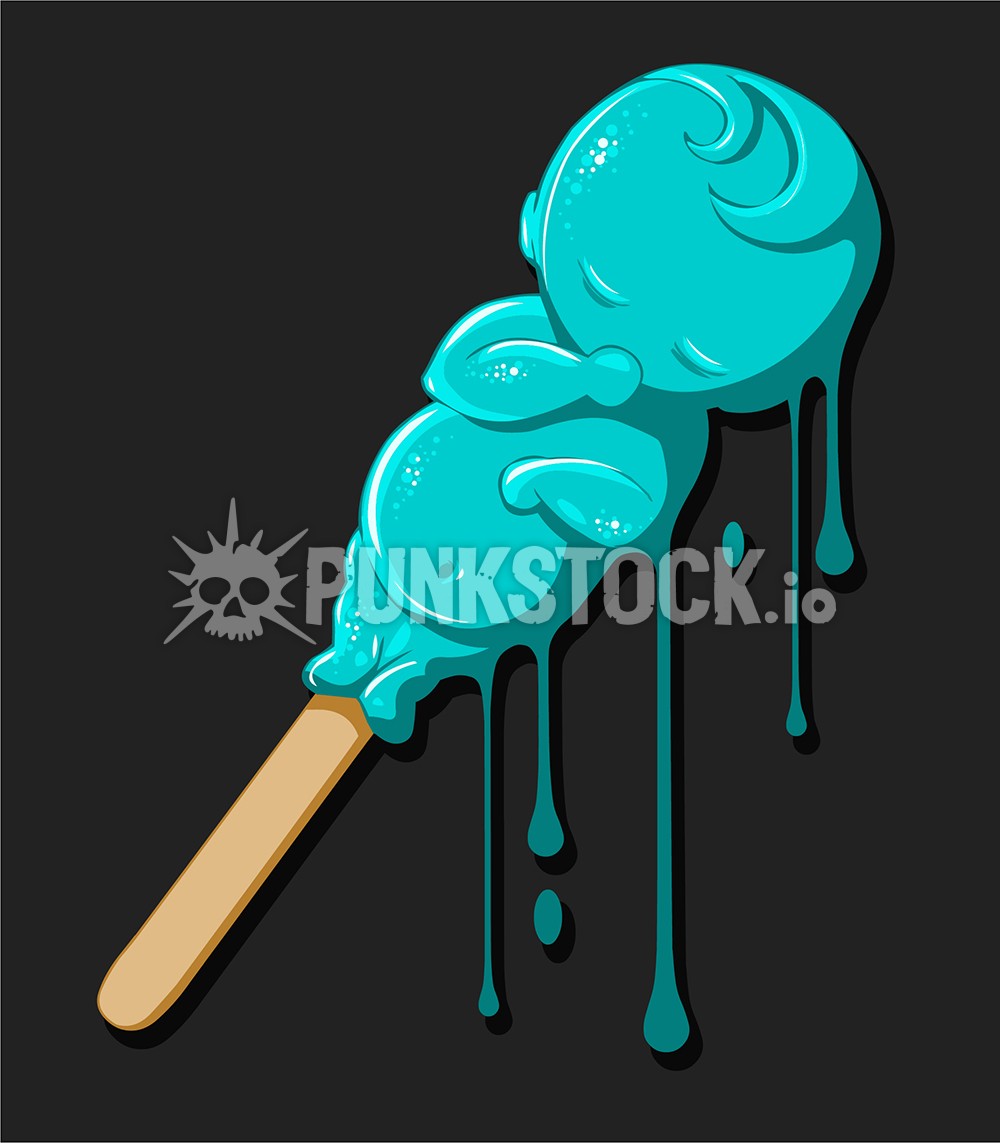 Melt melting ice vector graphic