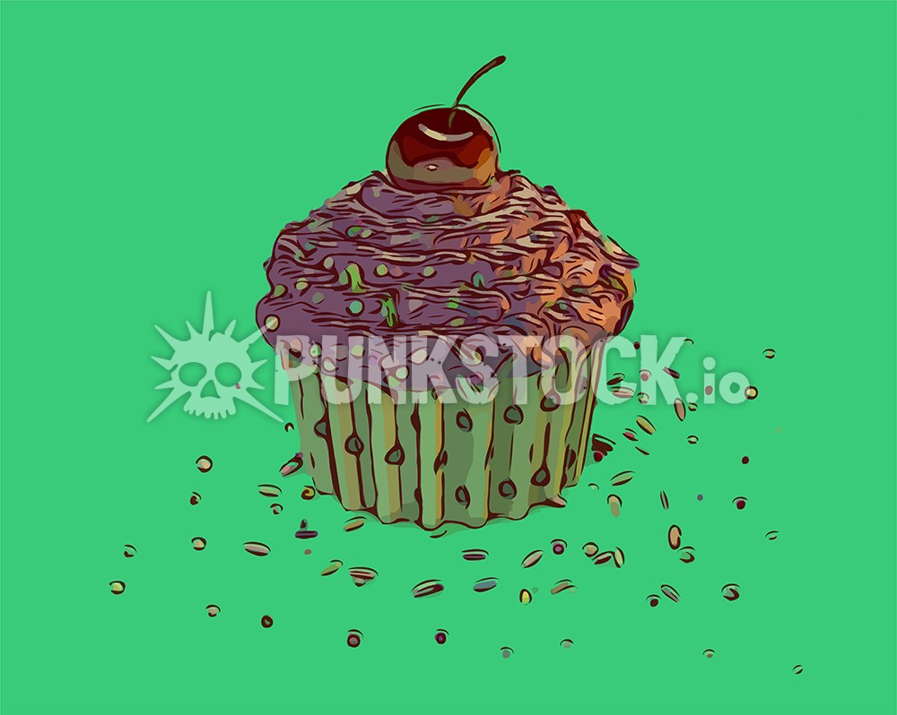 Cupcake cupcakes cup cake vector graphic