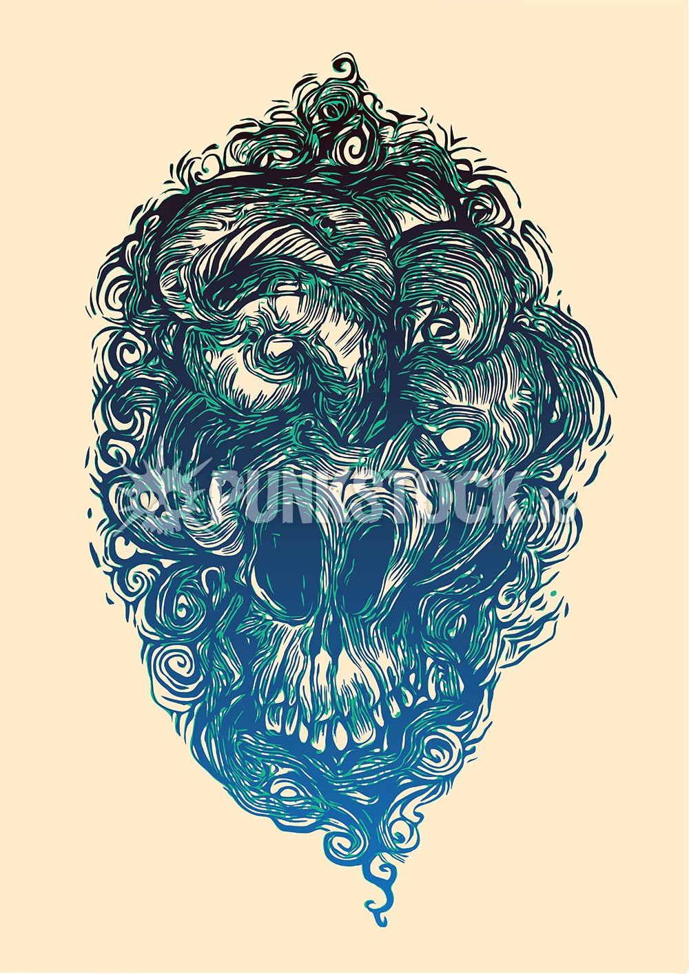 Line lines drawing vector graphic