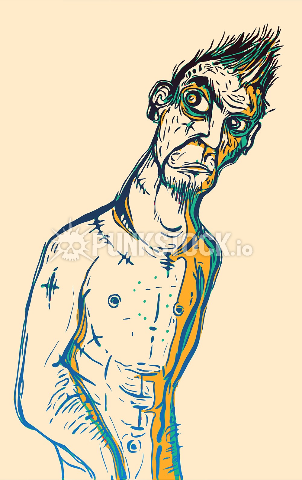 Line lines drawing vector graphic