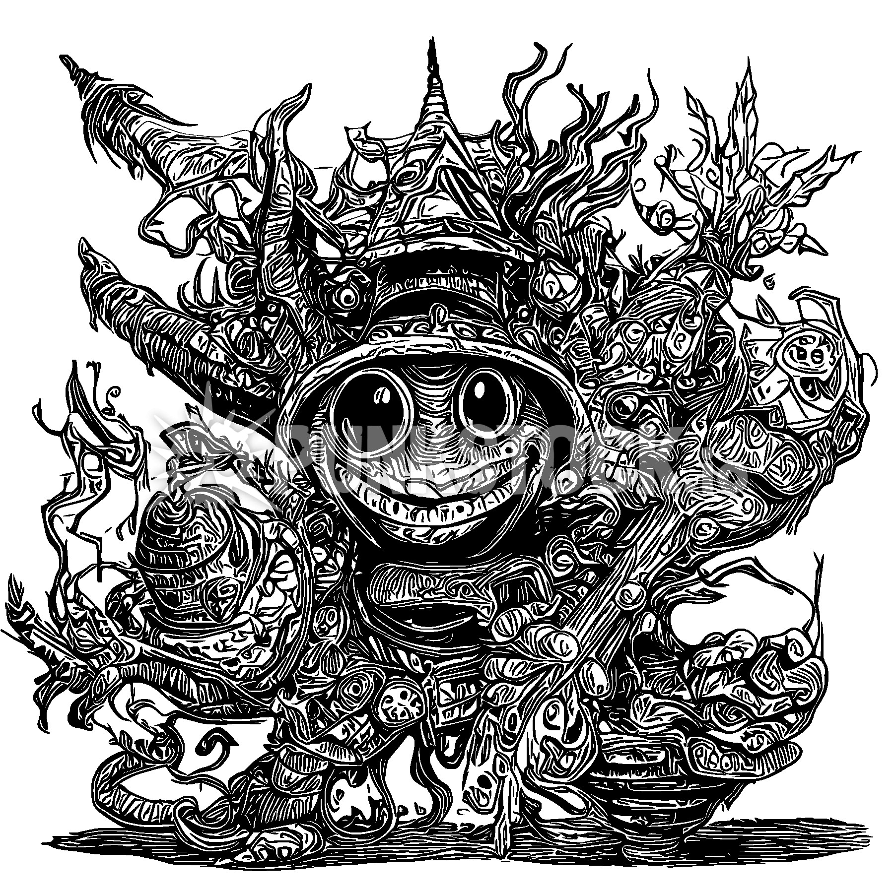Sketch doodle drawing vector graphic