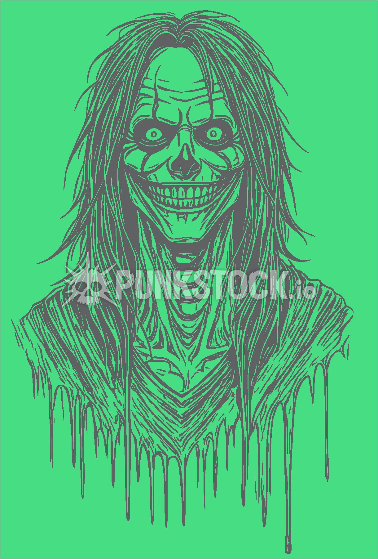 One color print print printed vector graphic