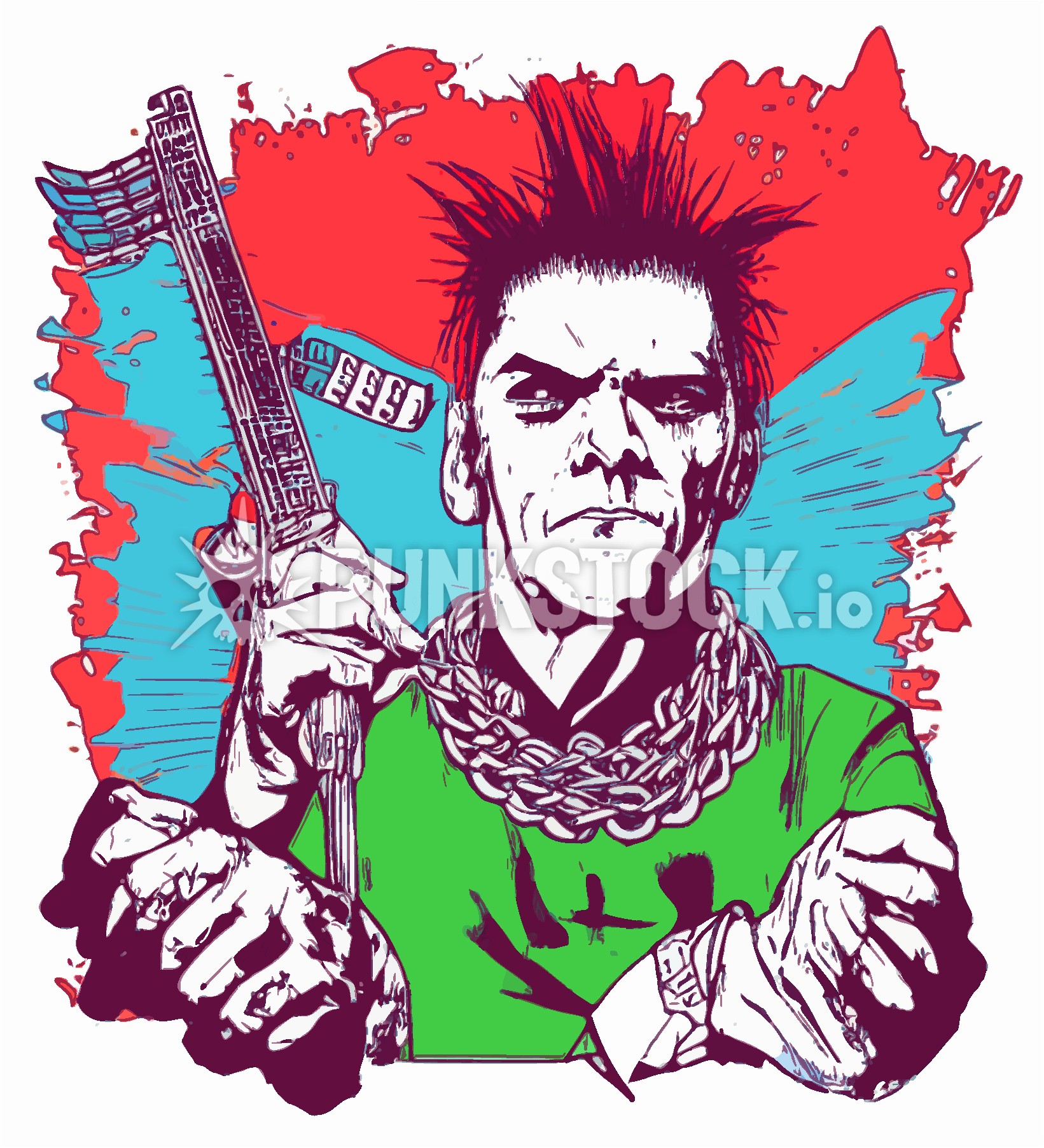 Punk punks music vector graphic