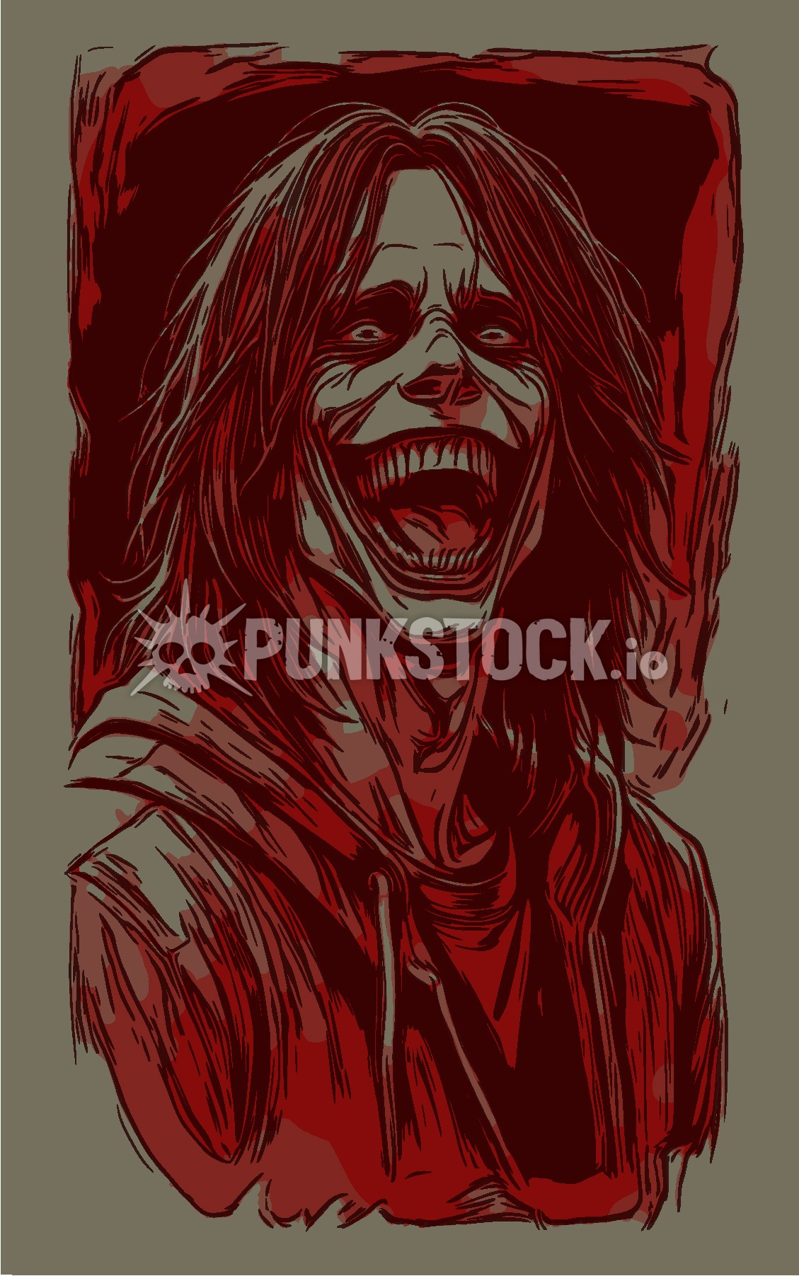 One color print print printed vector graphic