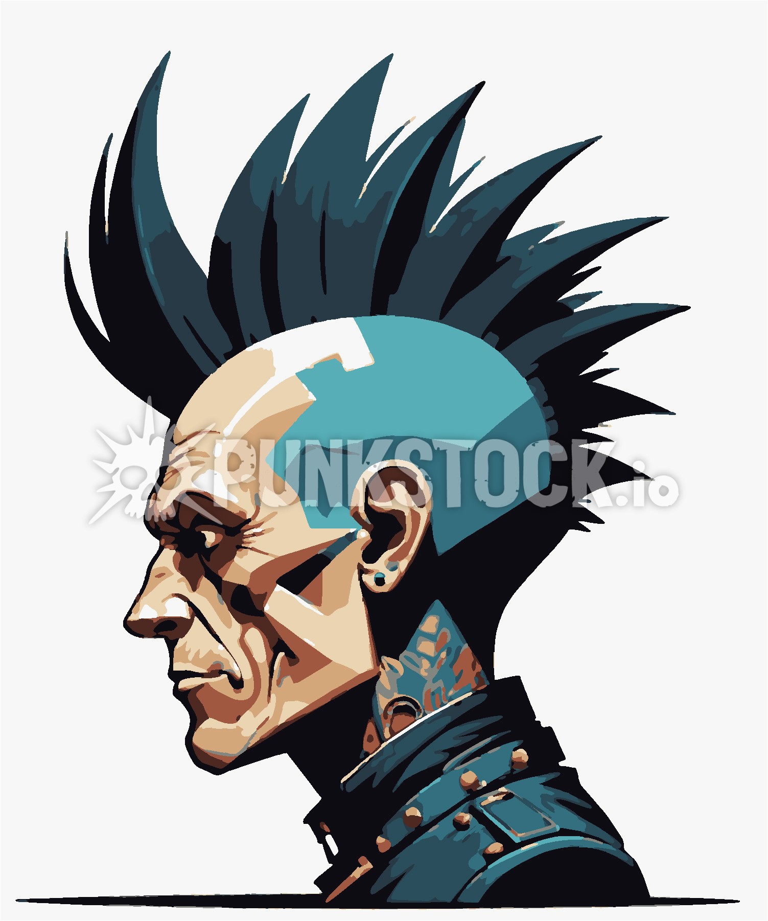 Man guy face vector graphic