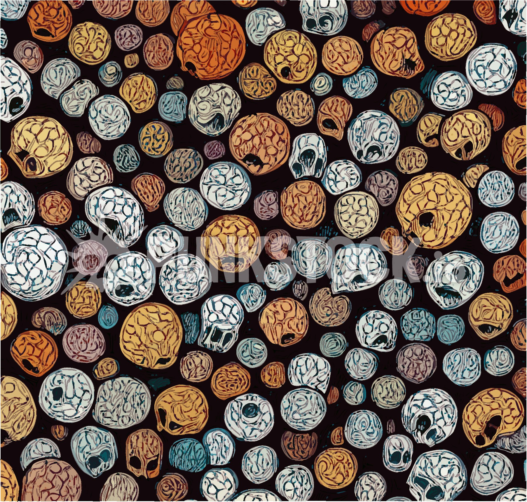 Balls spheres tiny vector graphic