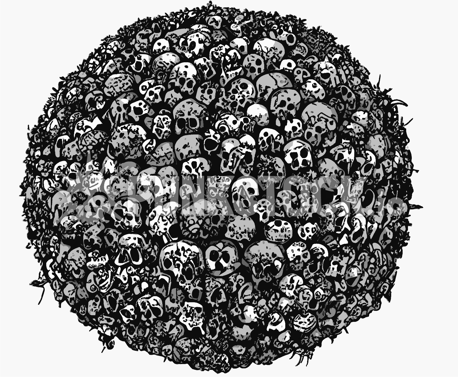 Balls spheres tiny vector graphic