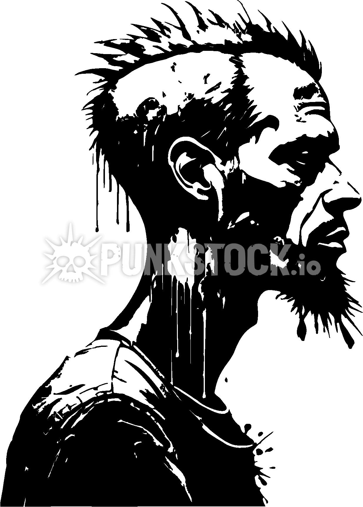 Man guy face vector graphic