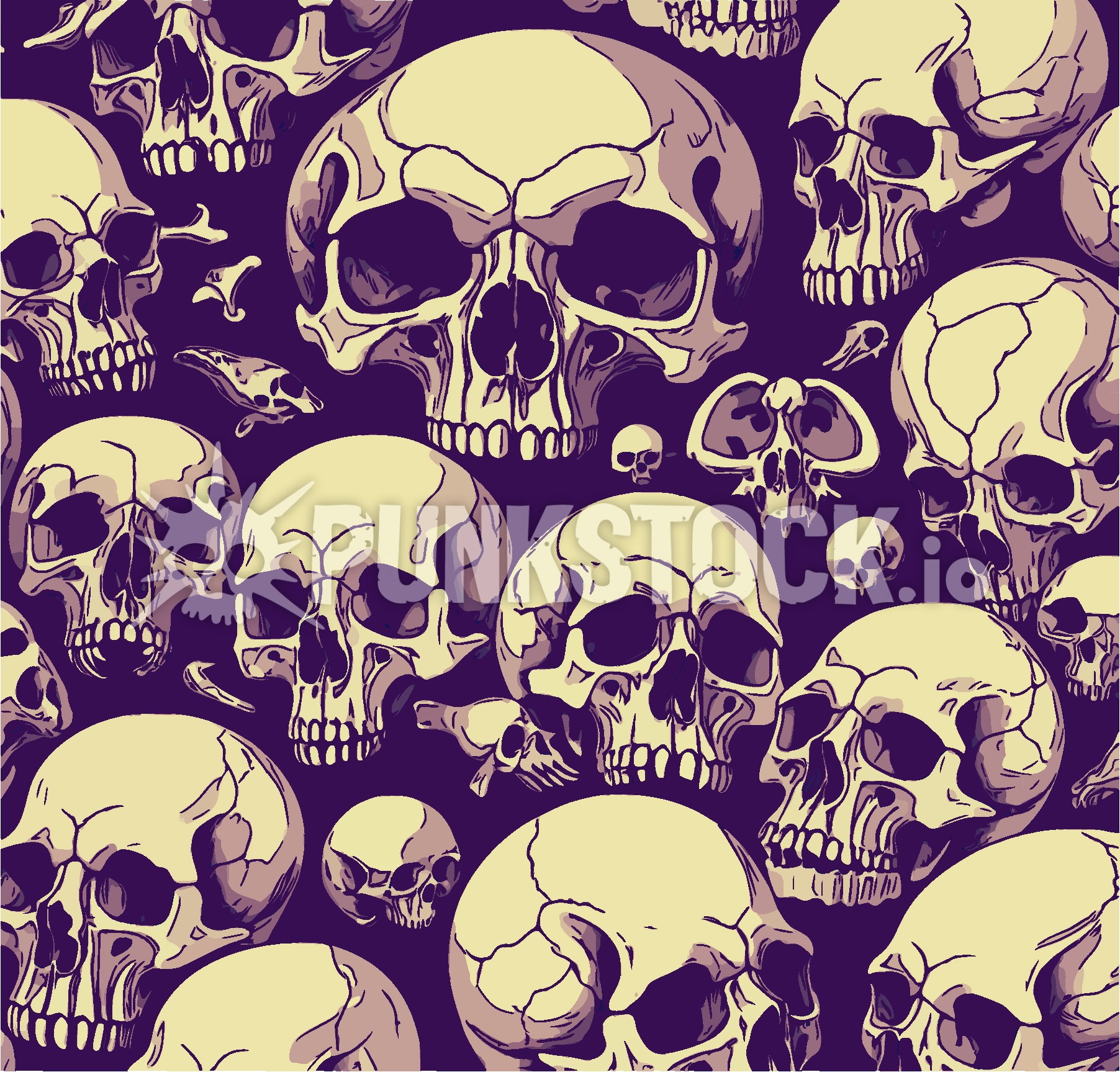 Skull skulls round vector graphic