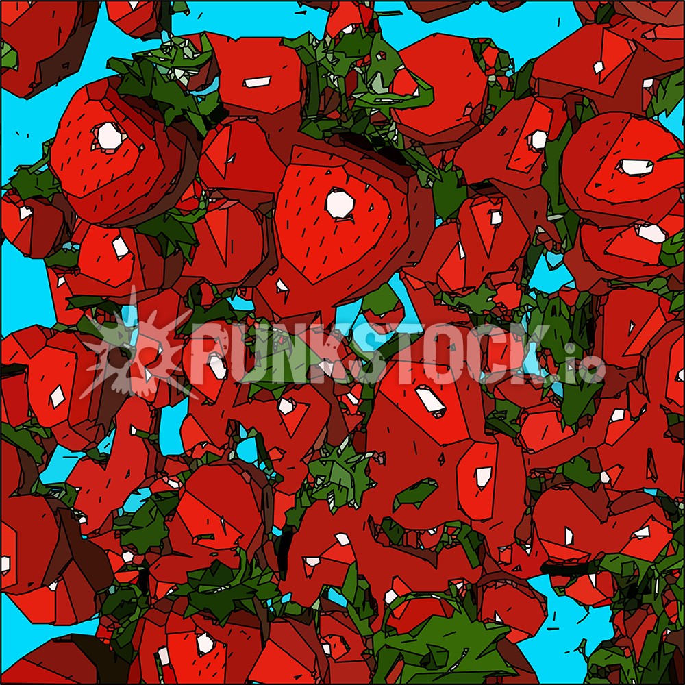 Red strawberry strawberries vector graphic