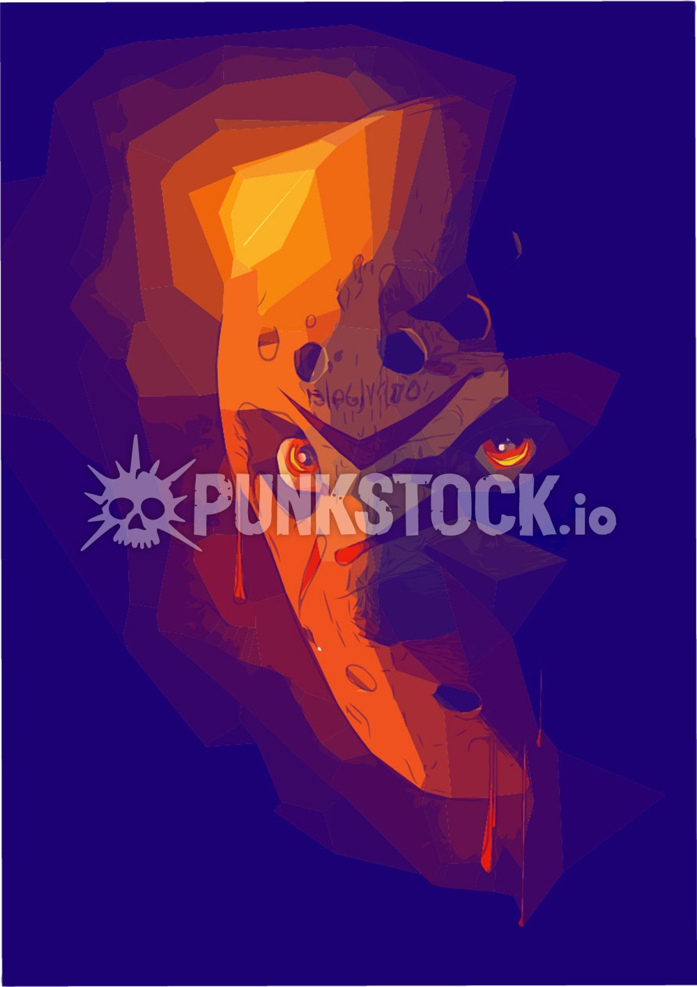 Hockey mask jason vector graphic