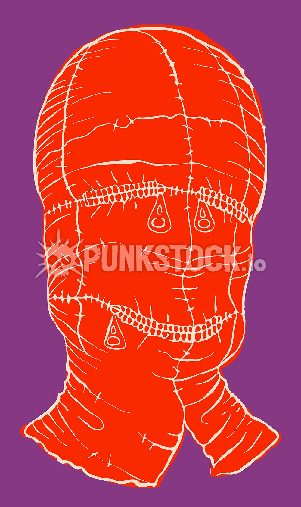 Sketch red doodle vector graphic