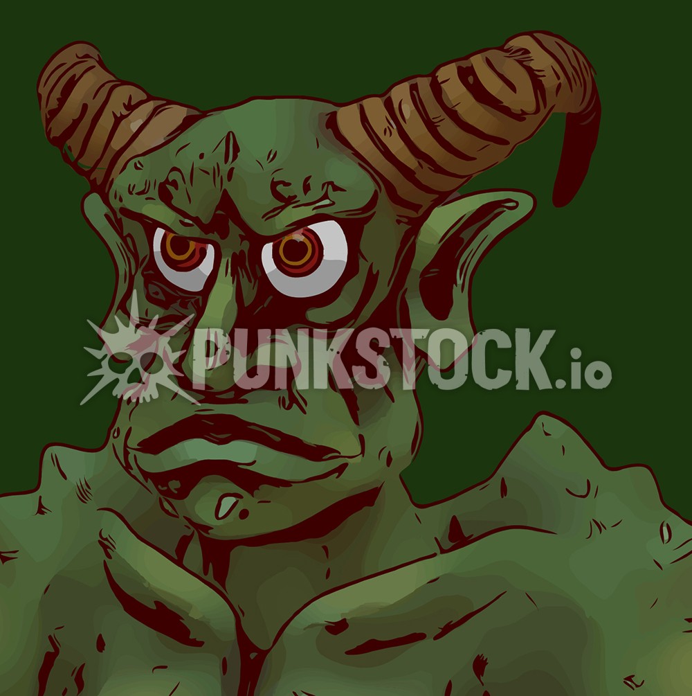 Demon devil troll vector graphic
