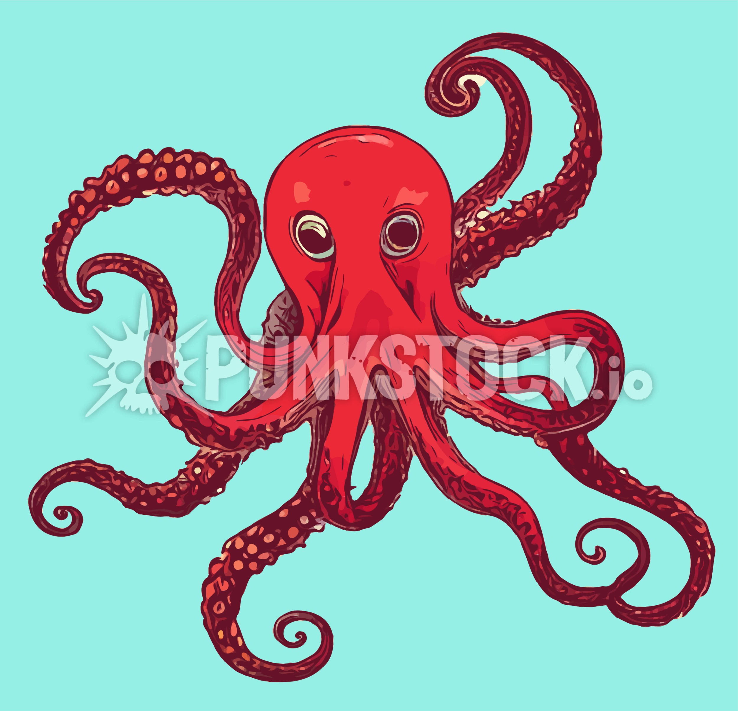 Squid squids octopus vector graphic