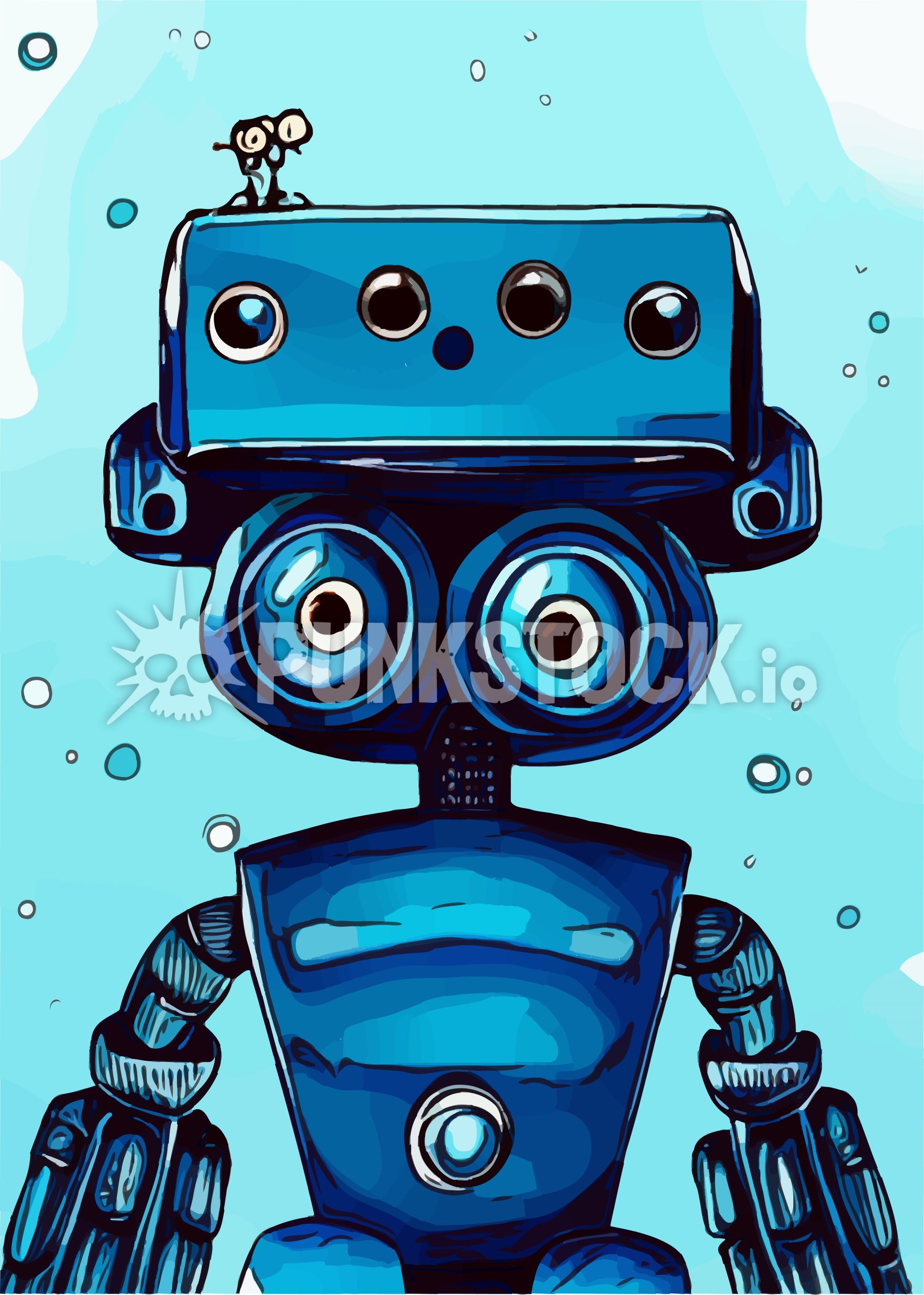 Robot robots android vector graphic