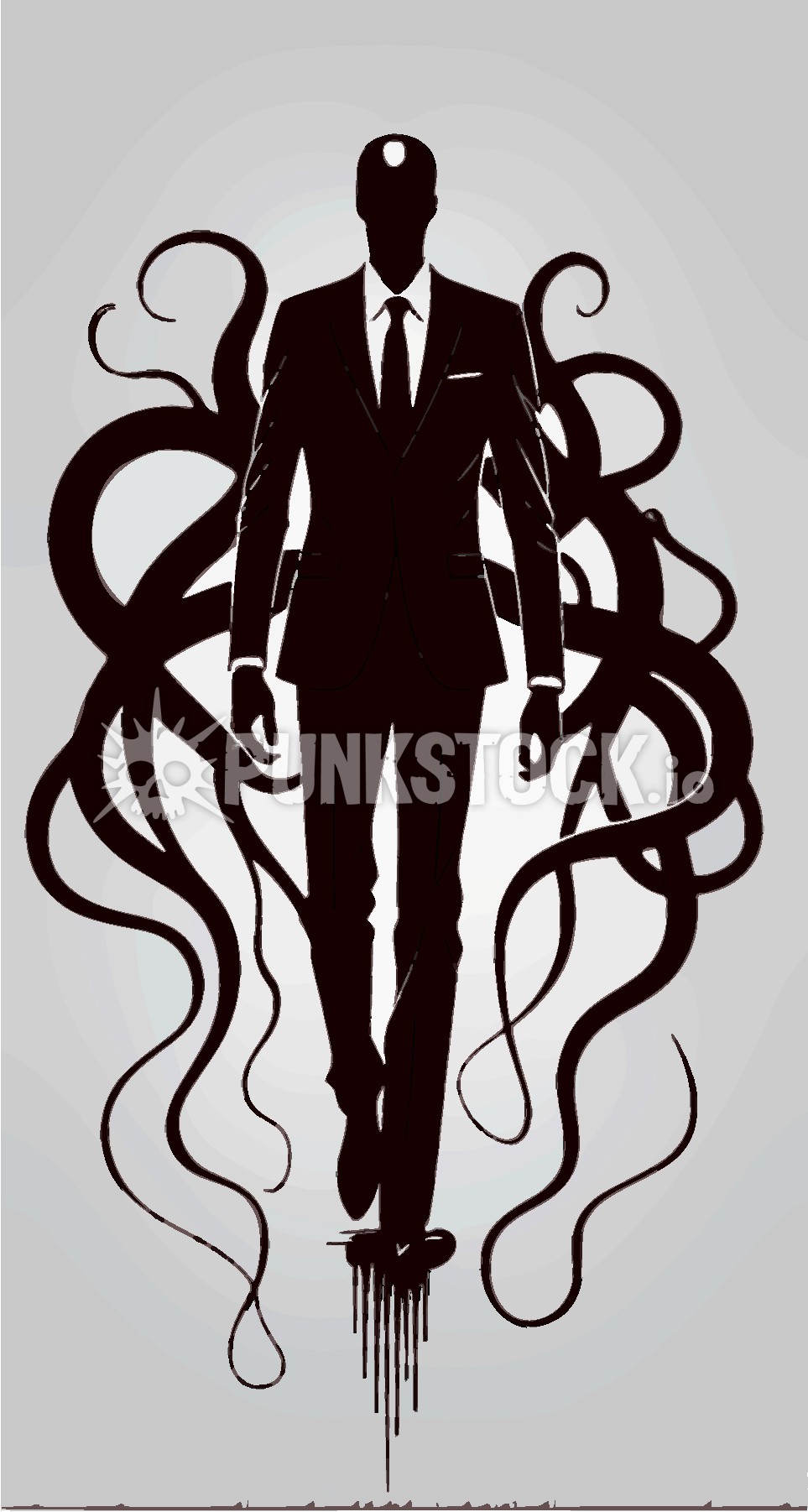 Slender man slenderman creepypasta vector graphic