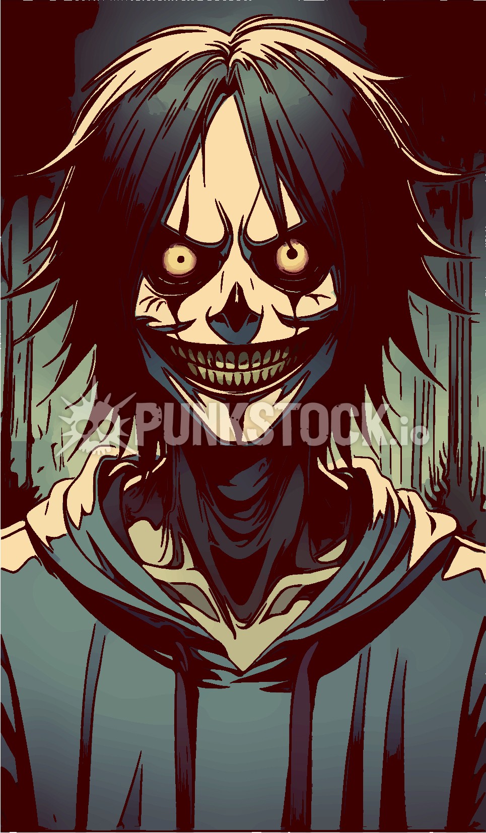 Creepypasta jeff jeff the killer vector graphic