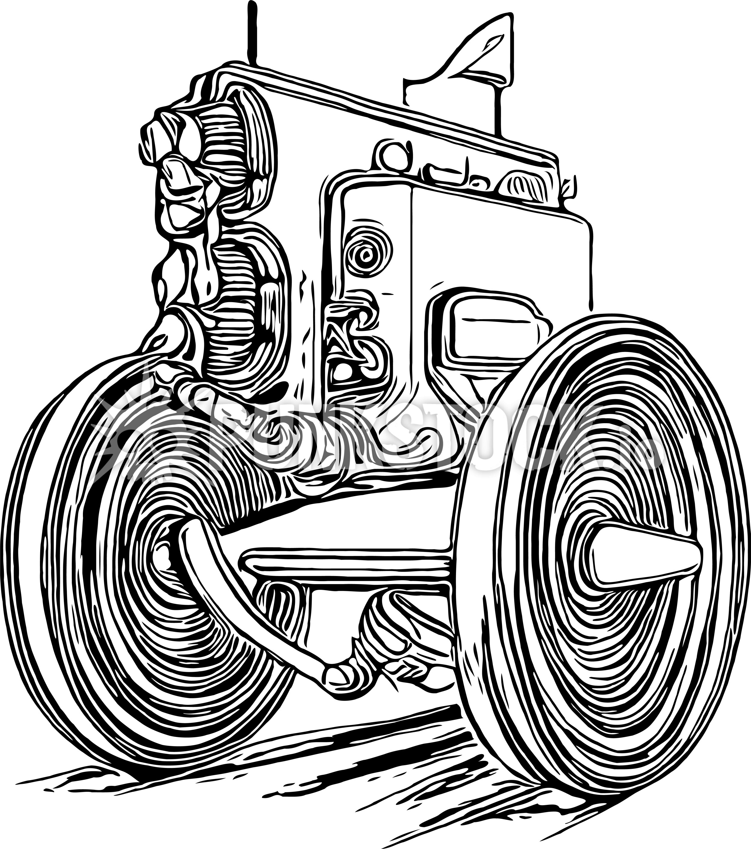 Wheel wheels machine vector graphic