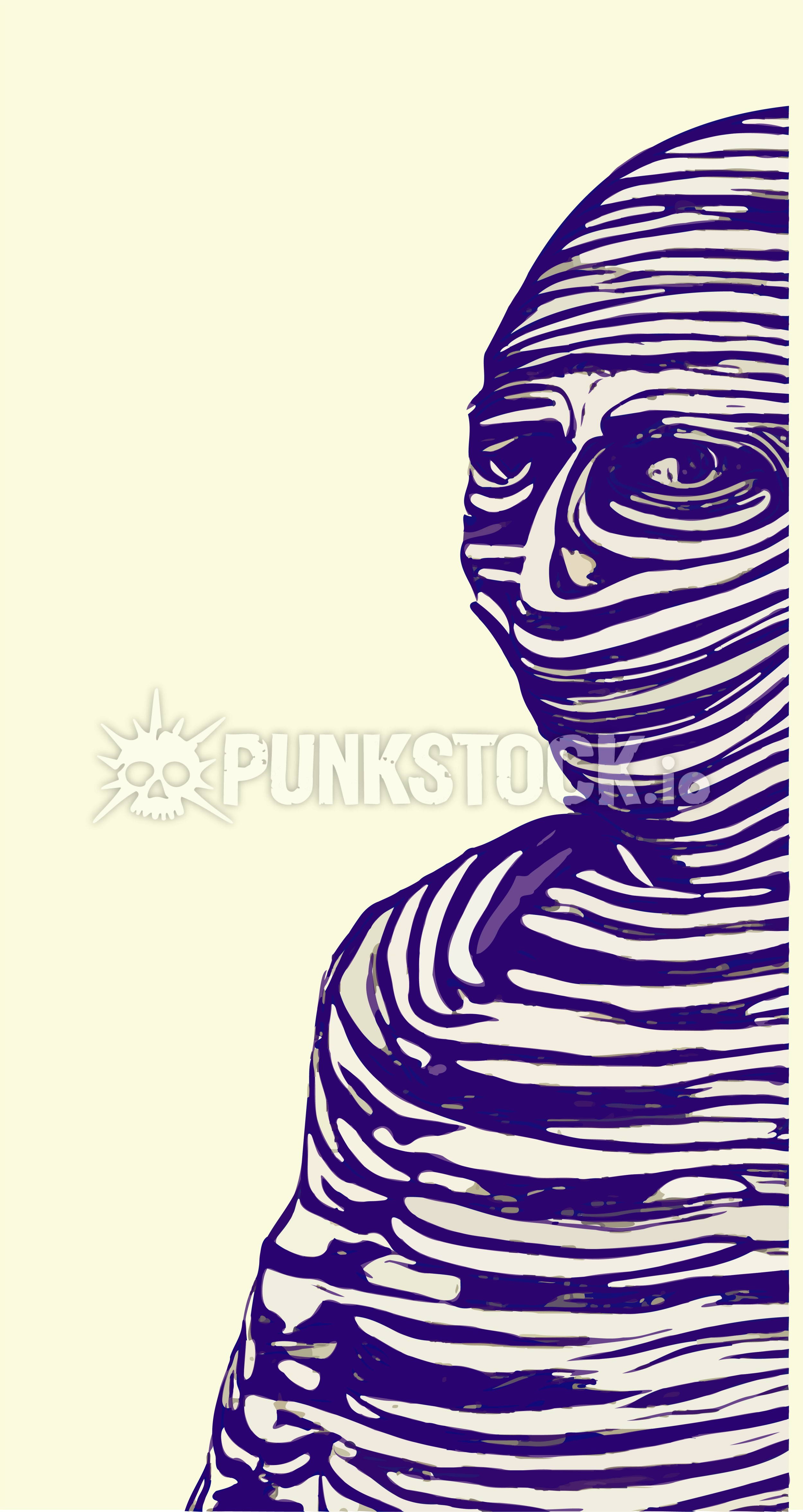 Mummy wrapped bandage vector graphic